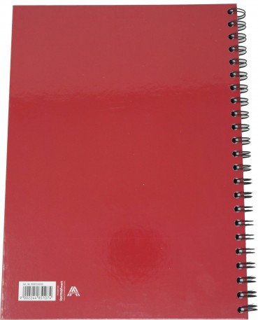 Ursus Style Spiralbuch Red Note A4 80 Blatt 90g/qm 5mm kariert