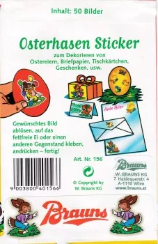 Osterhasen Sticker 50 Bilder - Brauns