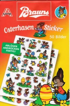 Osterhasen Sticker 50 Bilder - Brauns