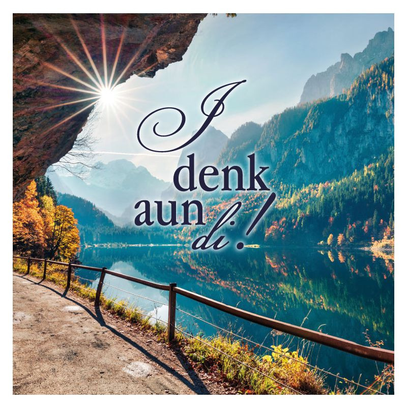 Preview: Hofer-Kerzen Premium LED Grablicht, I DENK AUN DI! Weiß