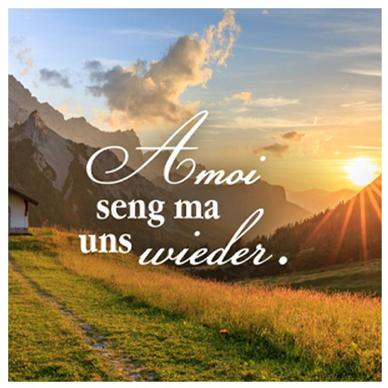 Preview: Hofer-Kerzen Premium 4 Tage Motivlicht, AMOI seng ma uns wieder