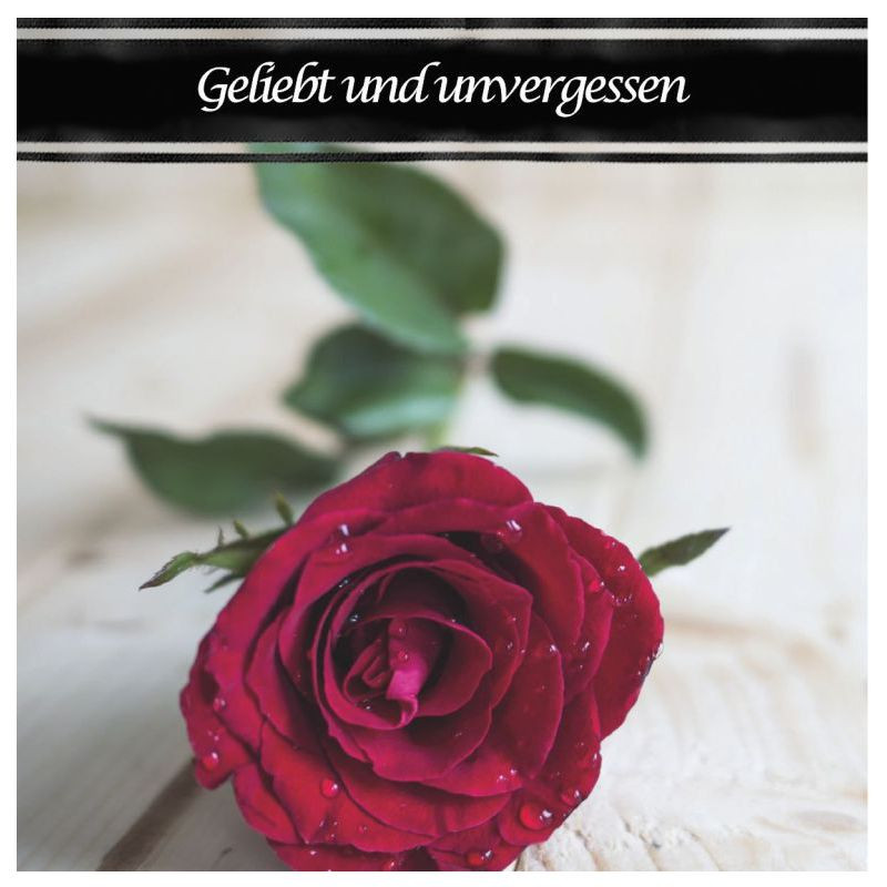 Preview: Hofer-Kerzen Premium 7 Tage Motivlicht, Geliebt und unvergessen