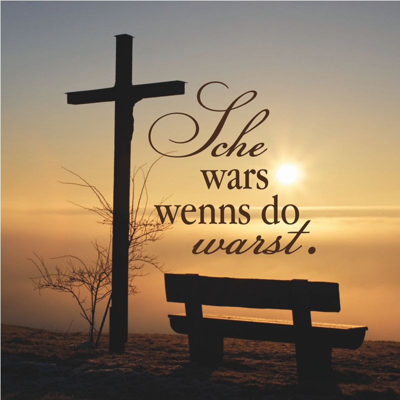 Preview: Hofer-Kerzen Premium 7 Tage Motivlicht, Sche wars wenns do warst