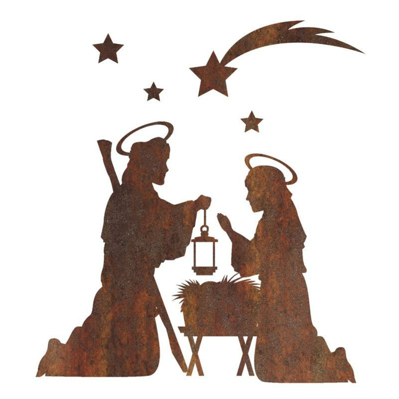 Preview: Hofer-Kerzen Premium 7 Tage Motivlicht, KRIPPE