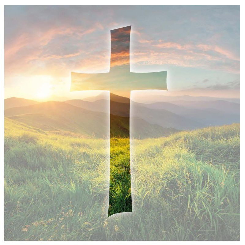 Preview: Hofer-Kerzen Premium 7 Tage Motivlicht, KREUZ