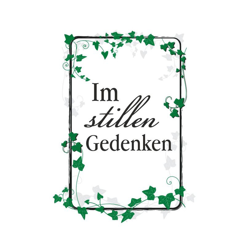 Preview: Hofer-Kerzen Premium 7 Tage Motivlicht Motivlicht Black, Im stillen Gedenken