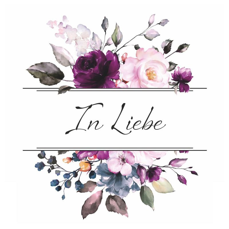 Preview: Hofer-Kerzen Premium 7 Tage Motivlicht Motivlicht Black, In Liebe