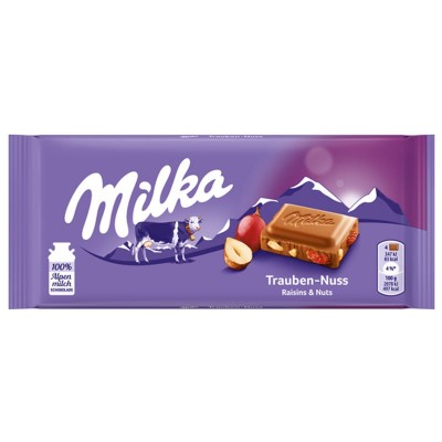 Milka Schokolade Traube Nuss 100g