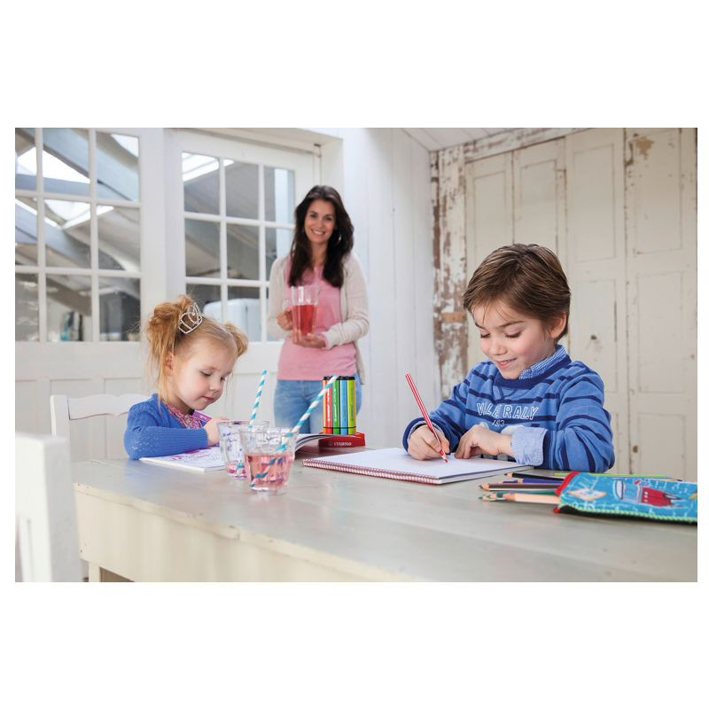 Preview: Dreikant-Buntstift - STABILO Trio dick - 12er Pack - mit 12 verschiedenen Farben