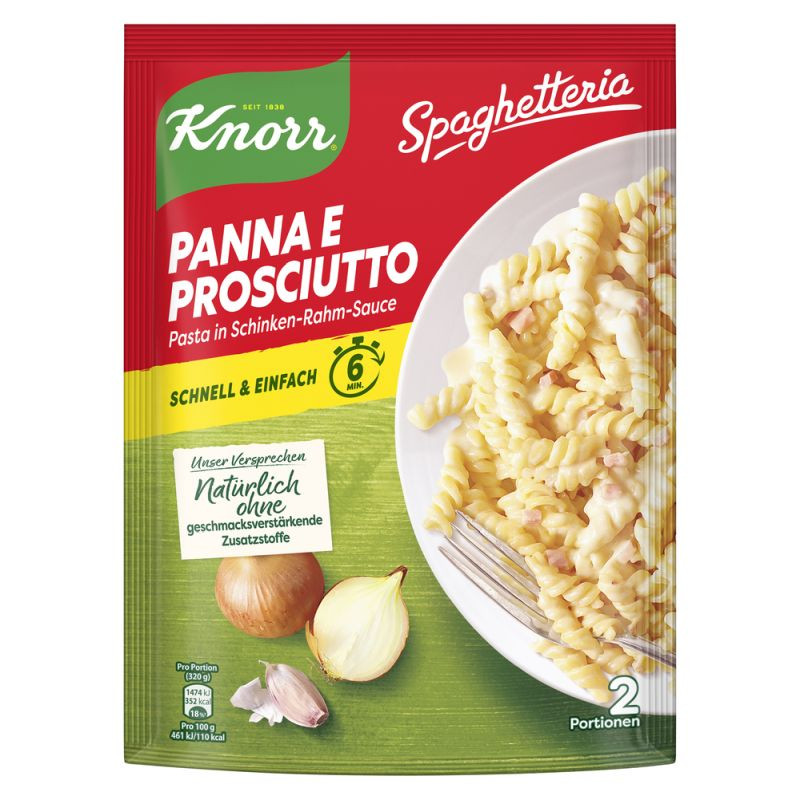 Knorr Spaghetteria Prosciutto Nudel-Fertiggericht 166g