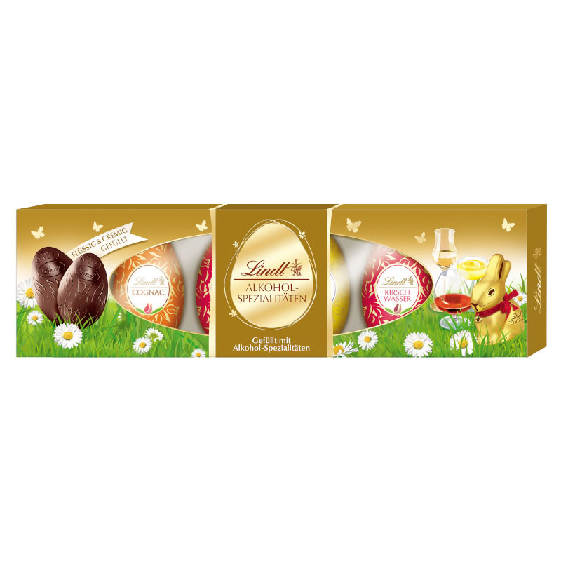 Lindt Ostereier Alkohol 108 g
