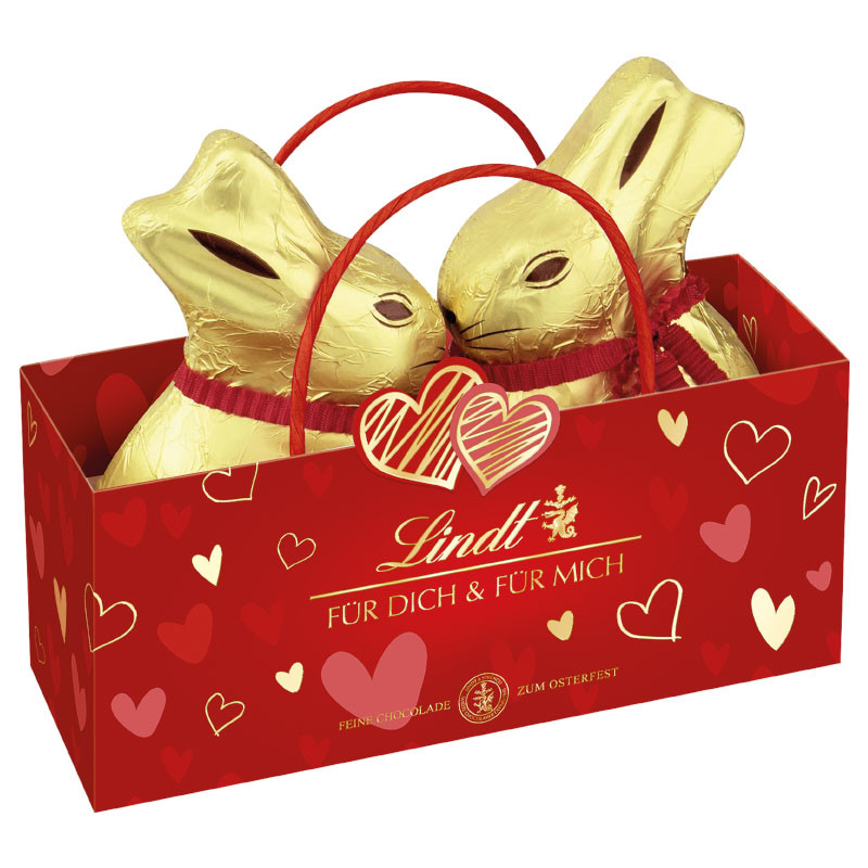 Lindt Goldhase in Herztasche 100 g