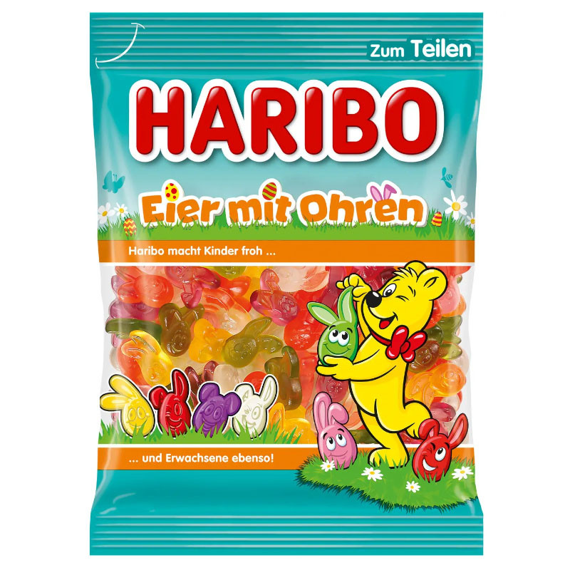 Haribo Oster Beutel Eier mit Ohren 200 g
