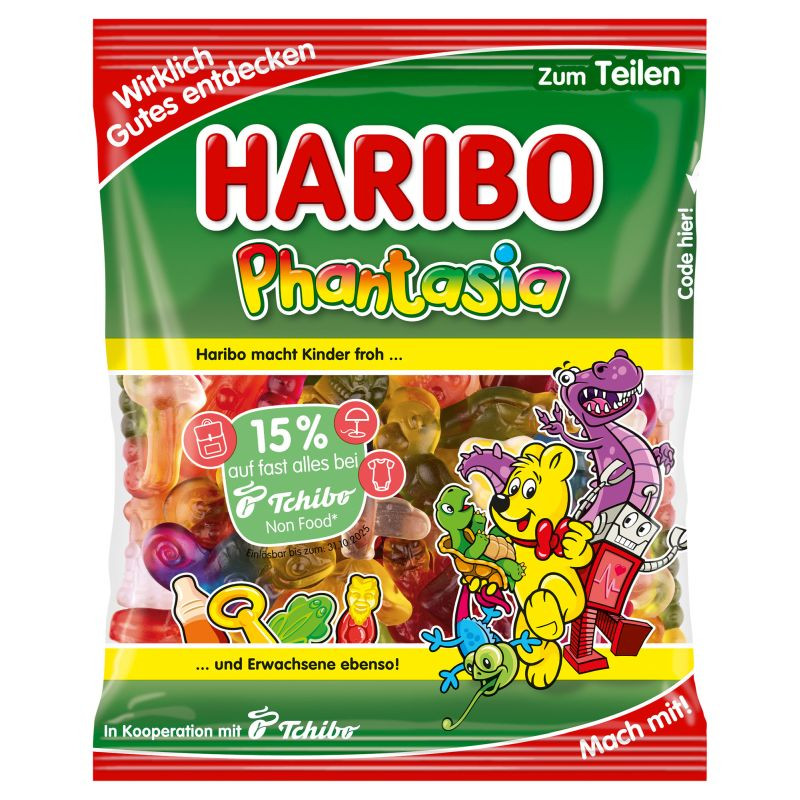 Haribo Phantasia 175 g Bunte Fruchtgummi Mischung mit verschiedenen Geschmacksrichtungen