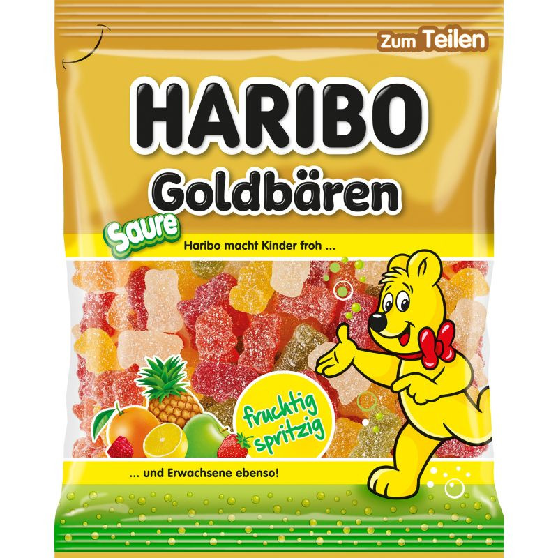 Haribo Goldbären Sauer Fruchtgummi 175 g Beutel