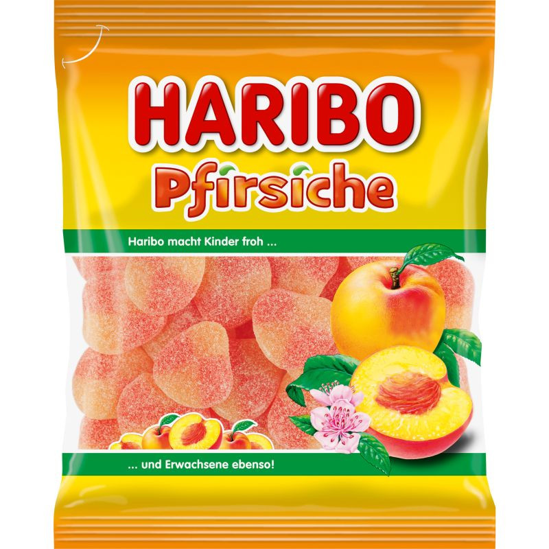 Haribo Pfirsiche Fruchtgummi 175 g Weiche Fruchtgummi Pfirsich