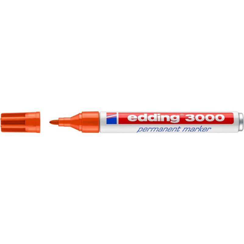 Preview: Edding 3000 Permanentmarker  1,5-3mm orange