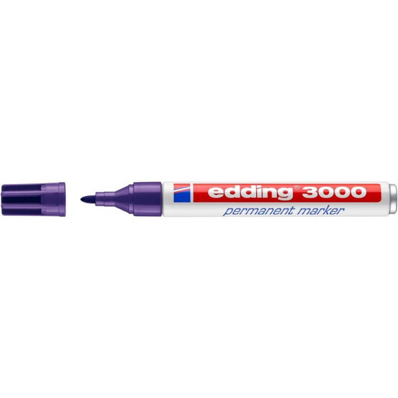 Preview: Edding 3000 Permanentmarker  1,5-3mm violett