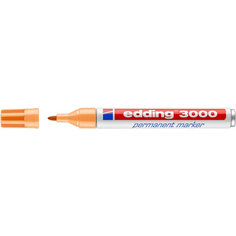 Preview: Edding 3000 Permanentmarker  1,5-3mm hellorange
