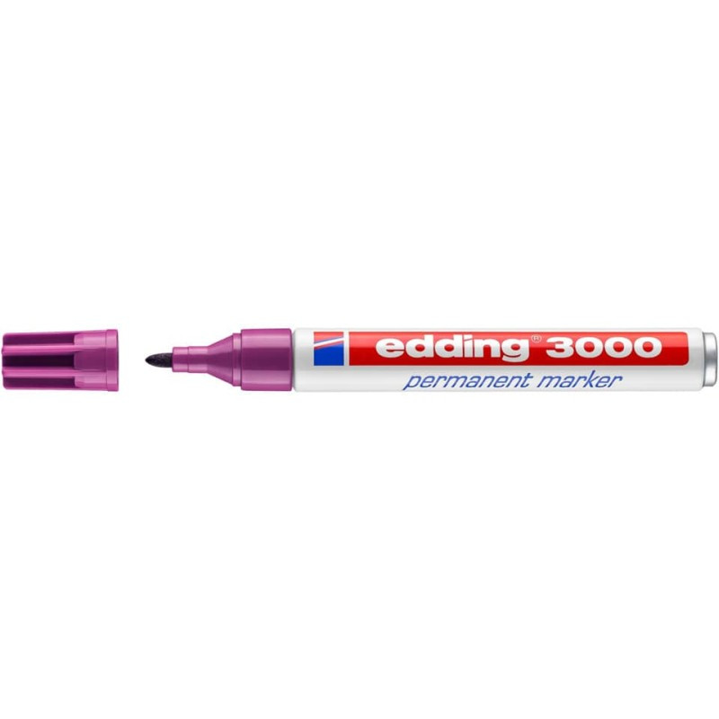 Preview: Edding 3000 Permanentmarker  1,5-3mm magenta