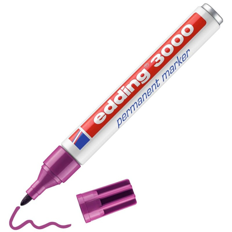 Preview: Edding 3000 Permanentmarker  1,5-3mm magenta