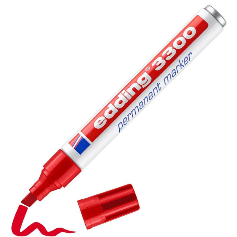 Preview: Edding 3300 Permanentmarker 1-5mm rot