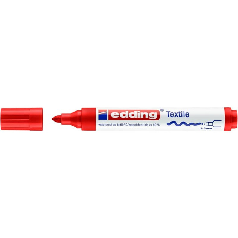 Preview: Edding 4500 T-Shirtmarker 2,0-3,0mm rot