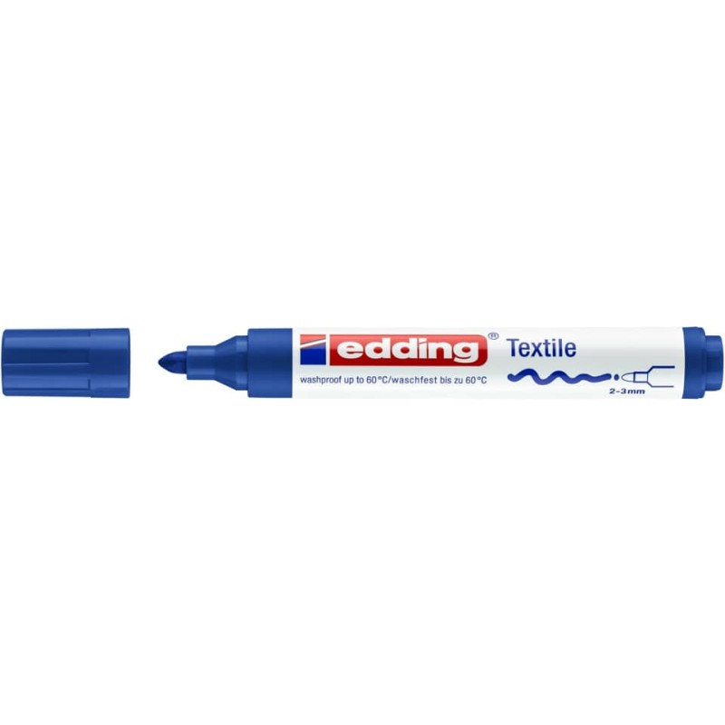 Preview: Edding 4500 T-Shirtmarker 2,0-3,0mm blau