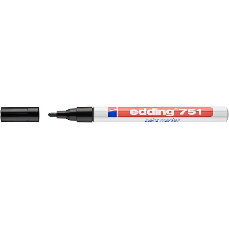 Preview: Edding 751 Lackmarker Creativ 1-2mm schwarz