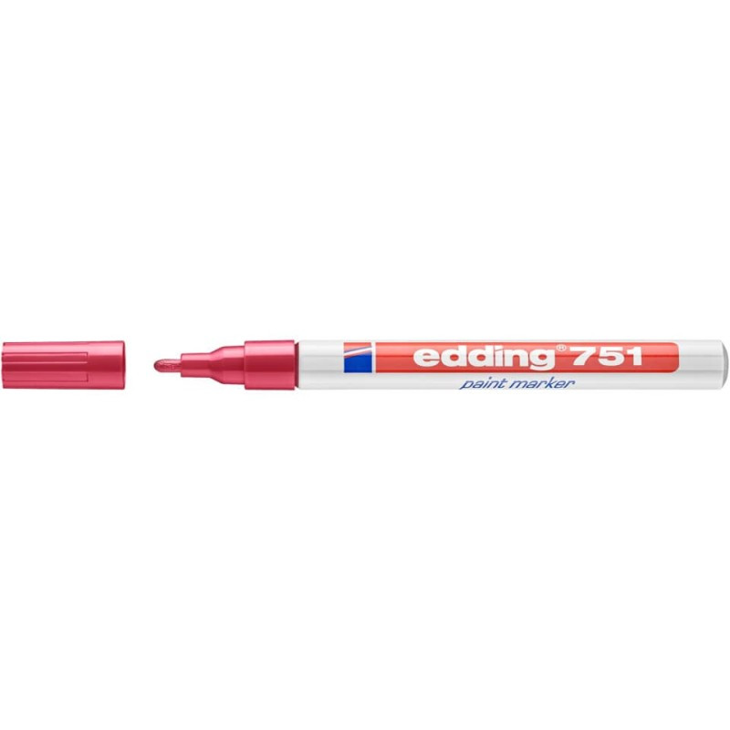 Preview: Edding 751 Lackmarker Creativ 1-2mm rot