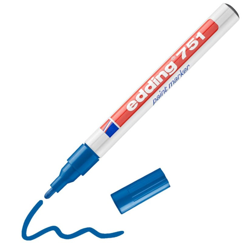 Preview: Edding 751 Lackmarker Creativ 1-2mm blau