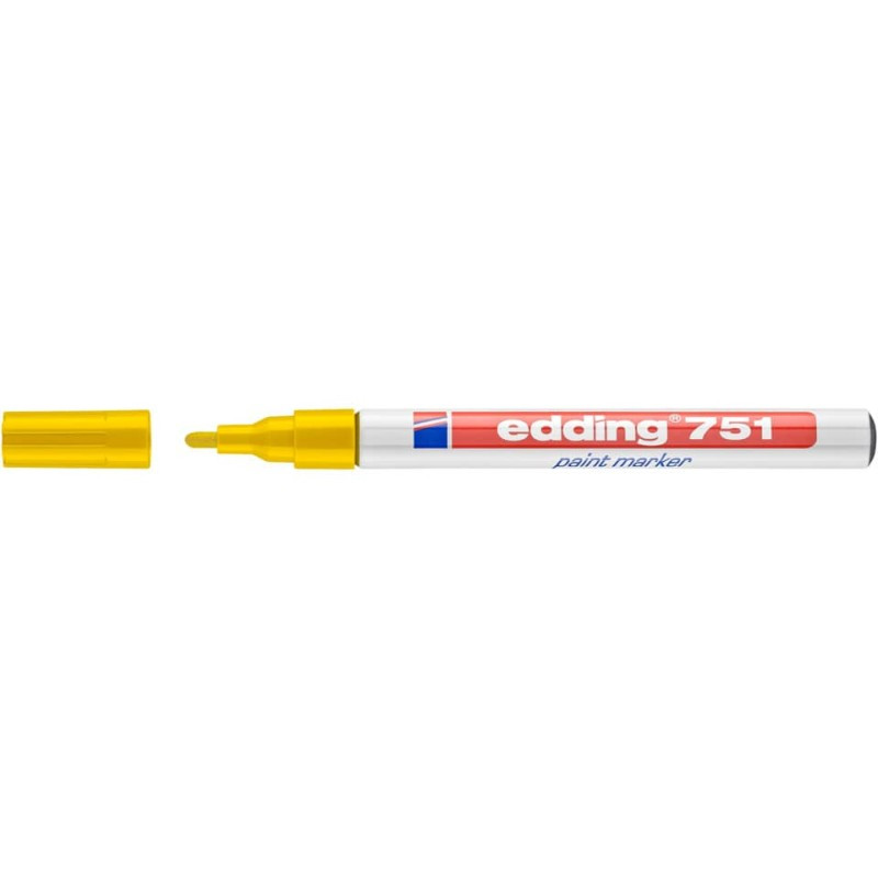 Preview: Edding 751 Lackmarker Creativ 1-2mm gelb