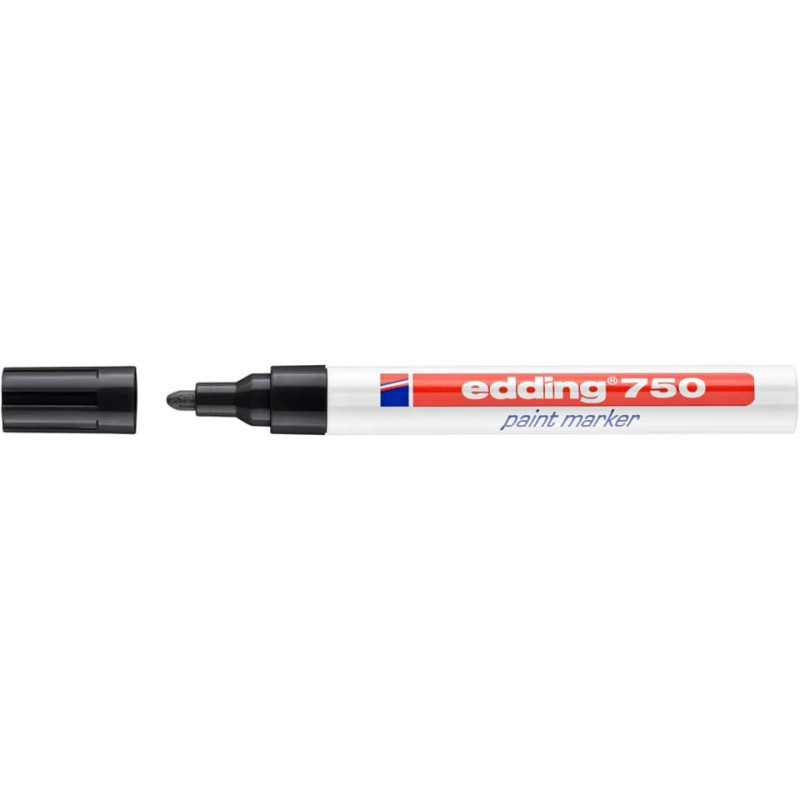 Preview: Edding 750 Lackmarker Creativ 2-4mm schwarz