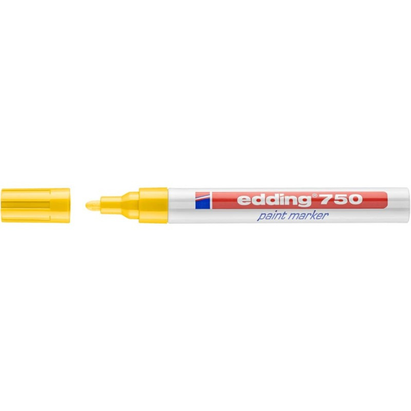Preview: Edding 750 Lackmarker Creativ 2-4mm gelb