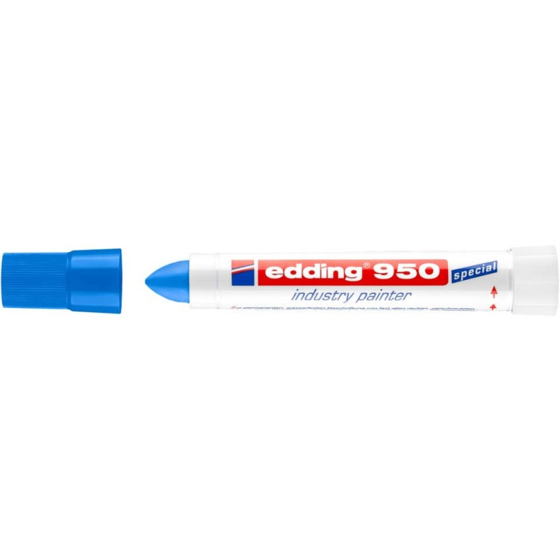 Preview: Edding 950 Industriemarker Permanentmarker 10mm blau