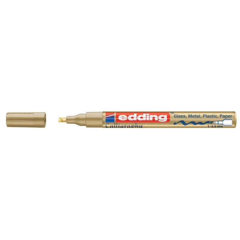 Preview: Edding 753 Lackmarker Creativ 1-2,5mm gold