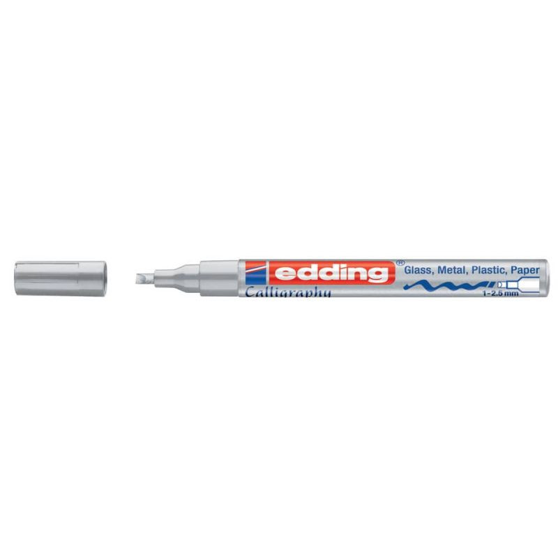 Preview: Edding 753 Lackmarker Creativ 1-2,5mm silber