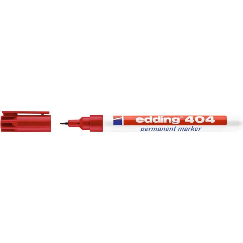 Preview: Edding 404 Permanentmarker 0,75mm rot