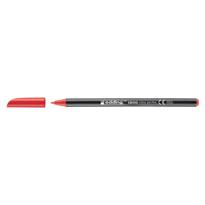Preview: Edding 1200 Faserschreiber Colorpen 1mm rot
