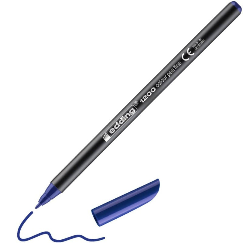Preview: Edding 1200 Faserschreiber Colorpen 1mm blau