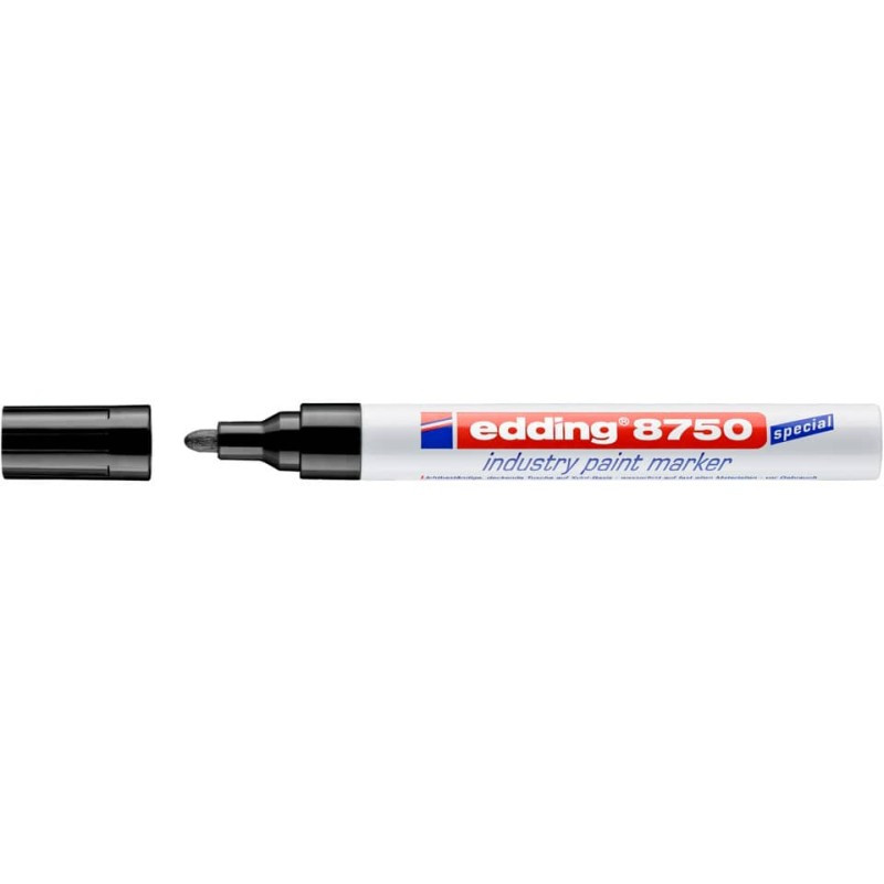 Preview: Edding 8750 Lackmalstift 2-4mm Industrie schwarz