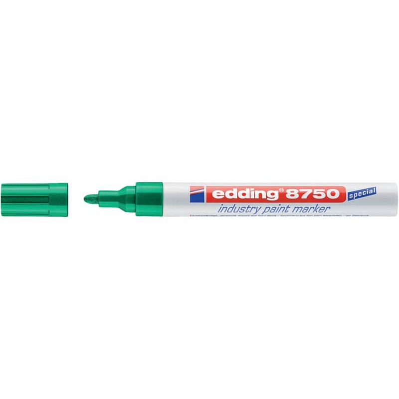 Preview: Edding 8750 Lackmalstift 2-4mm Industrie grün