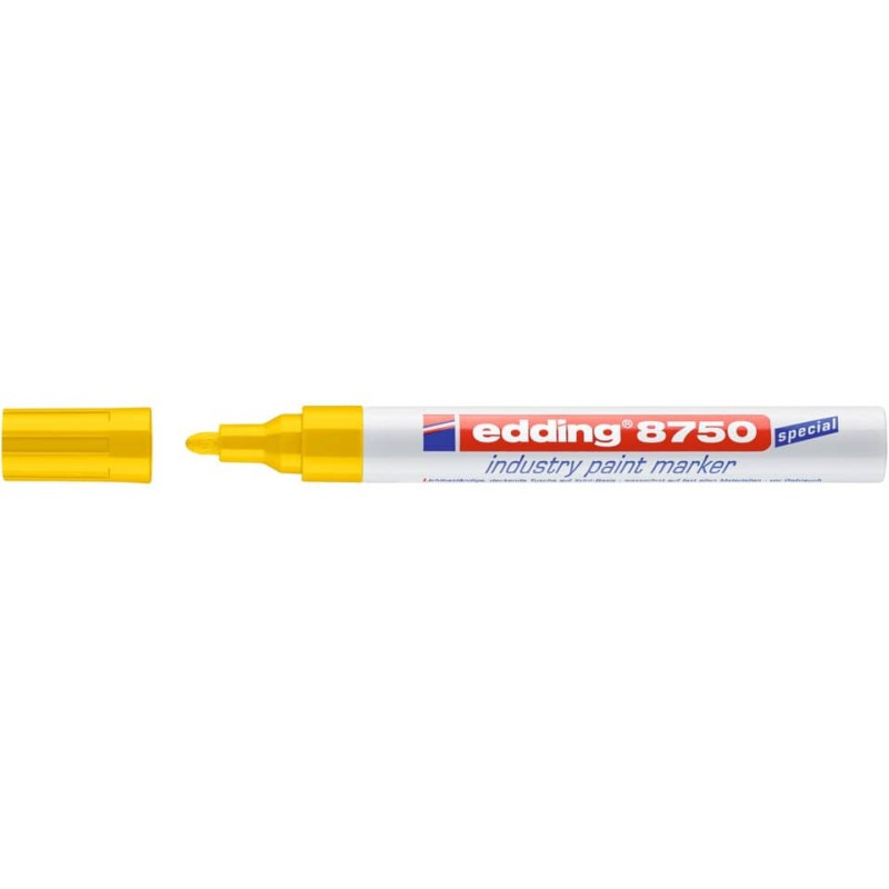 Preview: Edding 8750 Lackmalstift 2-4mm Industrie gelb