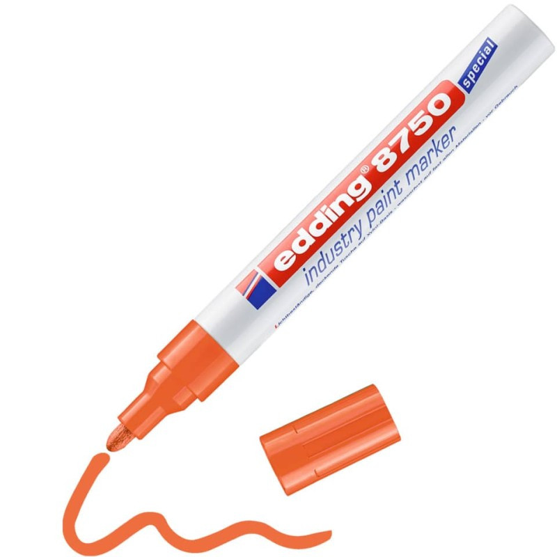 Preview: Edding 8750 Lackmalstift 2-4mm Industrie orange