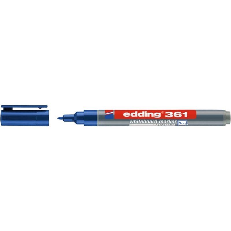 Preview: Edding 361 Flipcharts Whiteboardmarker 1mm blau