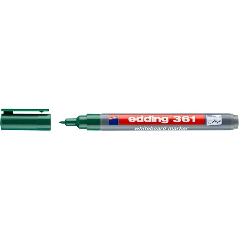 Preview: Edding 361 Flipcharts Whiteboardmarker 1mm grün