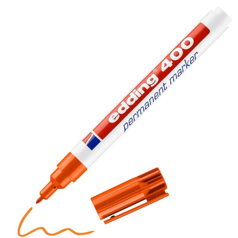 Preview: Edding 400 Permanentmarker 1mm orange