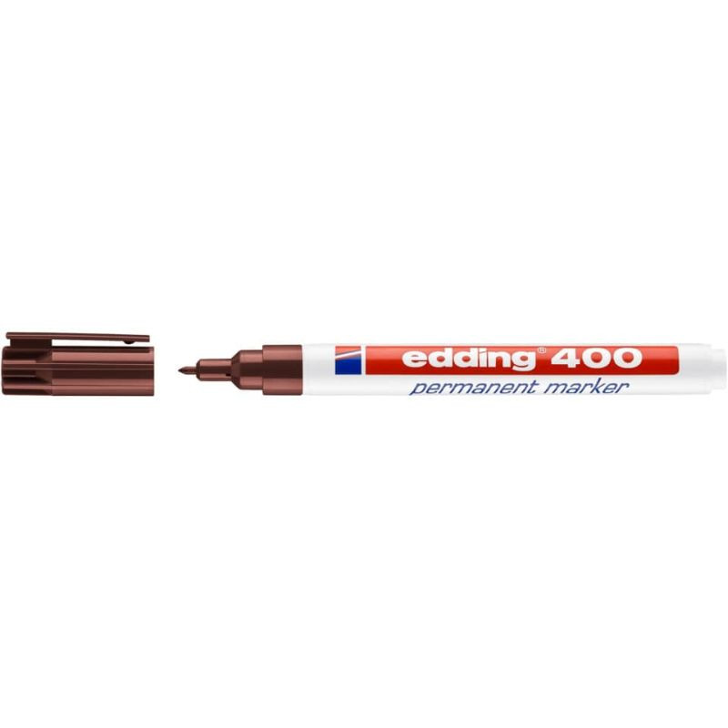 Preview: Edding 400 Permanentmarker 1mm braun