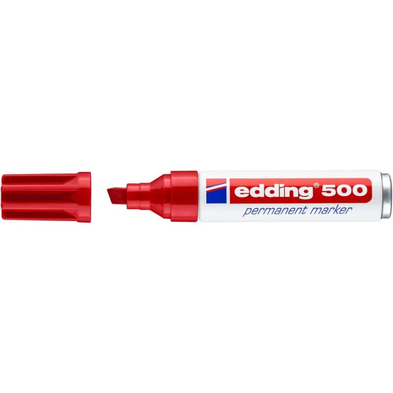 Preview: Edding 500 Permanentmarker 2,0-7,0mm rot