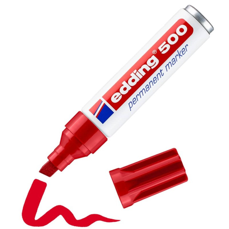 Preview: Edding 500 Permanentmarker 2,0-7,0mm rot